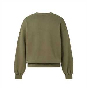 OEM Boxy Fit Oversized Crew Neck <b>Plain</b> <b>Sweatshirt</b> Men's Heavyweight Solid Color Blank Custom Design Unisex Cropped <b>Sweatshirts</b> - Product Image 1