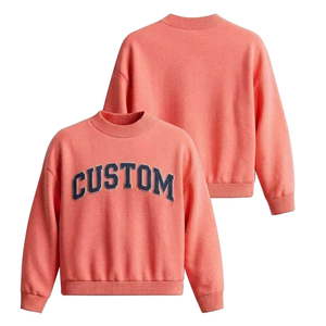 <b>Men</b> Vintage Style Crewneck Sweatshirt Drop Shoulder Oversized Plain Fleece Pullover <b>Long</b> <b>Sleeve</b> <b>Top</b> - Product Image 6