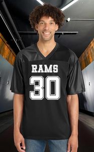 Maillot de football personnalisé pour hommes, nom et numéro du joueur personnalisés, chemise en maille respirante - Product Image 4