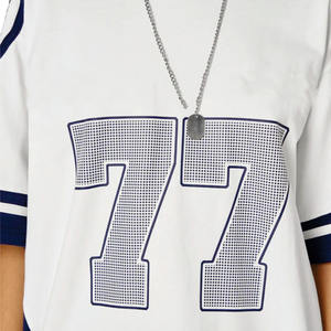 Camiseta de Fútbol Americano de Malla Oversize Personalizada de Alta Calidad, Estampado Unisex Estilo Urbano, Top Deportivo Transpirable, OEM al por Mayor para Compradores de EE. UU. - Product Image 6