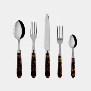 Popular Silver Plated Metal <b>Flatware</b> <b>Set</b> With White Marble Handle for Home & Hotels Tabletop Dinnerware Cutlery <b>Sets</b> - Product Image 3