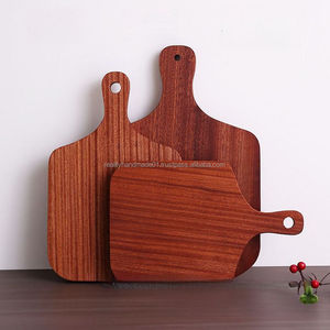 Grande planche à fromage en bambou et ensemble de couteaux Blocs à découper élégants avec plateau Planche à découper rectangulaire solide à usage de cuisine - Product Image 1