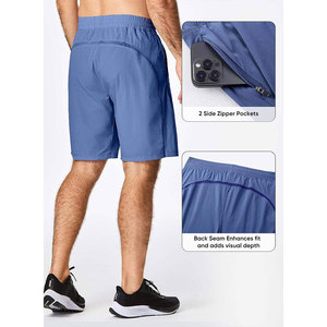 Pantalones cortos deportivos para hombre, pantalones cortos de entrenamiento para hombre, pantalones cortos deportivos de alto rendimiento para hombre, pantalones cortos para correr y hacer ejercicio - Product Image 3