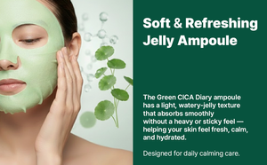 BIAIfekt Korean Green Cica Collagen Ampoule Face Mask Sheet Microfiber Antiaging Pore Care Soothing Brightening Glycerin Normal - Product Image 2