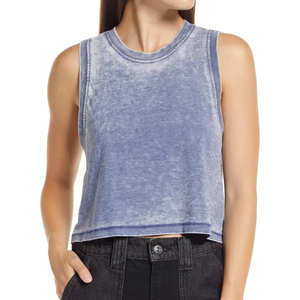 Camiseta sin mangas de cuello redondo de alta calidad para mujer, top sin costuras de secado rápido - Product Image 1