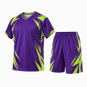 Ensemble uniforme de lacrosse d'hiver pour hommes, manches courtes, col en V, short, séchage rapide, respirant, 100% polyester, prix de gros - Product Image 4
