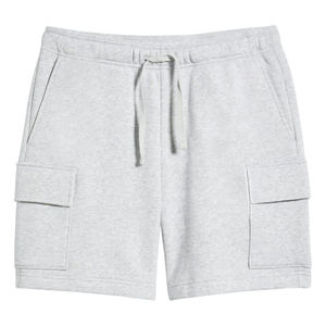 Pantalones Cortos de Algodón para Hombre, Diseño 2026, Lavado Ácido Personalizado, Logotipo Serigrafiado, Estilo Casual, Patrón Sólido - Product Image 6