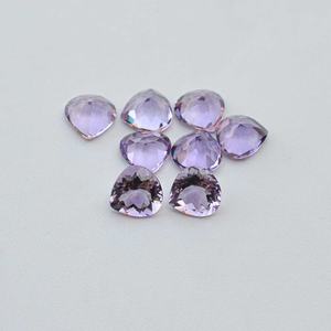 10mm naturel rose clair améthyste à facettes coeur coupe pierre précieuse en vrac pierre d'améthyste de qualité supérieure parfaite pour les paramètres de bijoux personnalisés - Product Image 2