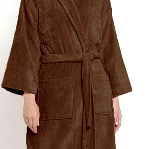 Luxury Plush Bathrobe Soft Warm Fleece Dressing Gown with Belt for <b>Men</b> and Women Bathrobe - Product Image 5