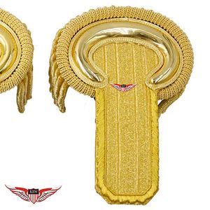 Epaulettes de Hombro con Flecos, Diseño Personalizable Ecológico, Epaulettes Hechos a Mano con Hilos de Oro Imperial - Product Image 3