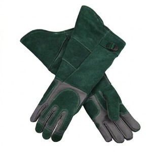 Fireproof Heat Resistance Welding Leather Gloves Heavy Duty Cowhide Split Long Sleeve Safety Protection Gloves USA - Product Image 1