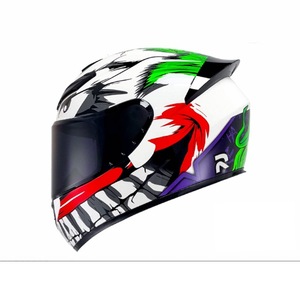 Precio de fábrica de alta calidad personalizado Abs alta dureza colorido Crash <span class=keywords><strong>casco</strong></span> motocicleta Retro cara completa <span class=keywords><strong>casco</strong></span> de carreras de motos - Product Image 1