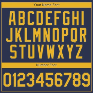 Anti-Bacterial Top Quality OMMiZ men Custom <b>Navy</b> Gold Authentic <b>Baseball</b> Jersey - Product Image 3