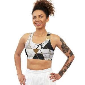 Sujetador Deportivo Cómodo para Chicas, Sin Costuras, Talla Grande, Transpirable, de Secado Rápido, Ecológico, para Gimnasio, Yoga, Fitness, Spandex/Nylon - Product Image 3