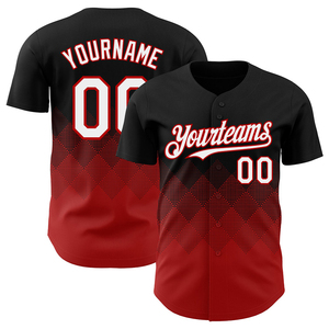 Custom Baseball Uniforms Sublimation Printed Embroidered Logo Button <b>Down</b> Quick Dry Active Sportswear Team Wear OEM Jerseys - Product Image 1