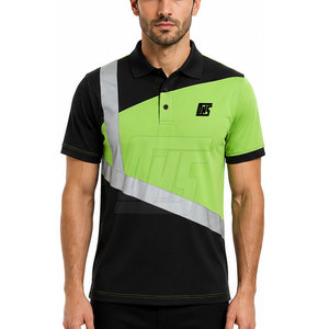 Polos de travail durables pour hommes, chemises à manches courtes à col, tissu facile d'entretien, coupe confortable, uniformes pour le personnel, vêtements de travail - Product Image 3