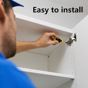 Aodeli 135 grados ajuste 3D acero bisagra hidráulica superposición desmontable para dormitorio Oficina taller escuela armarios - Product Image 3