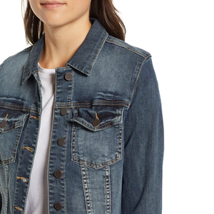 Chaqueta vaquera ligera, cómoda y económica para mujer, estilo casual. - Product Image 4