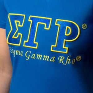 Camiseta Personalizada SGRHO para Mujer, Sigma Gamma Rho 1922, Sororidad Griega, Azul, Cuello en V, Manga Corta, Informal, de Algodón, Estilo Urbano, Venta al Por Mayor - Product Image 6