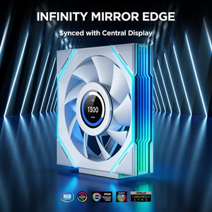 Jungle Leopard V4 LCD 120mm ARGB PWM Fan, 2.8" LCD Screen, Silent Computer Case Fan for PC <b>Gaming</b> - Product Image 4