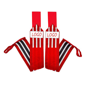 Bandes de compression flexibles professionnelles pour la musculation, la gym et le fitness - Polyester et coton avec fermeture à boucle magnétique - Product Image 1