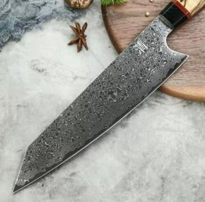 Cuchillo de Chef Personalizado de Acero de Damasco Forjado a Mano con Hoja Afilada y Mango de Madera Personalizado - Product Image 4