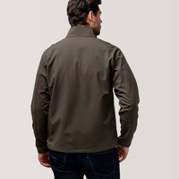 Veste Softshell Homme Personnalisée Hiver Imperméable Coupe-Vent Col Montant Fermeture Éclair Réversible Doublure Viscose Style Urbain Extérieur