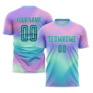 Vêtements de football à manches courtes pour hommes, vente chaude, qualité supérieure, uniformes de football imprimés par sublimation pour adultes, 100% polyester - Product Image 5