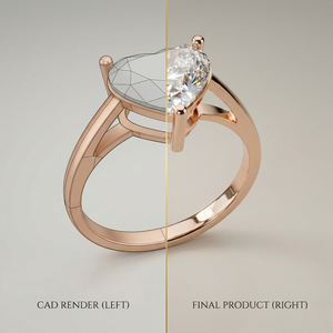 Anillo de Compromiso con Diamante Cultivado en Laboratorio, Corte Corazón, 2.2 CT, Certificado IGI, Oro Sólido de 9k, Anillo de Promesa para Mujer, Regalo de Fiesta, Moderno - Product Image 5