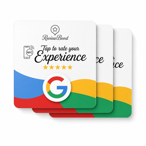 Etiqueta NFC de PVC para Reseñas de Google, Mini Tarjeta con Logotipo de Reseñas de Clientes, Clasificación de Cinco Estrellas, Chip NTAG213 de 13.56 MHz para Promoción Empresarial - Product Image 1