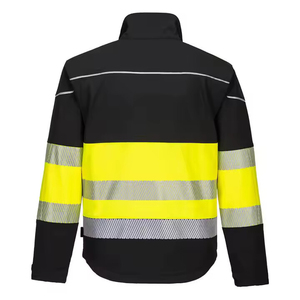 Factory Custom <b>Winter</b> Security Breathable Canvas High Visibility Work Reflector Clothing Safety Men's <b>Jackets</b> Front Workwear - Product Image 2
