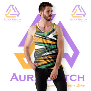 OEM personalizado 100% algodón sin mangas Muscle Tank Top para hombres de punto deporte Fitness gimnasio ropa Casual estampado patrón para correr - Product Image 5
