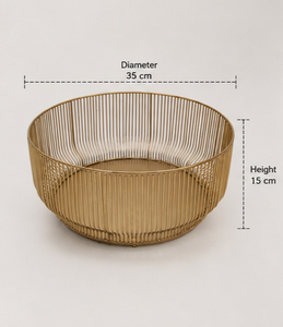 Bol décoratif moderne en fil de fer texturé, objet de décoration pour bibliothèque et bureau, vente en gros - Product Image 5