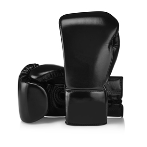 Gants de boxe MMA en cuir PU avec logo personnalisé imprimé, sangle de poignet réglable pour l'entraînement professionnel et le sparring, vente en gros - Product Image 1