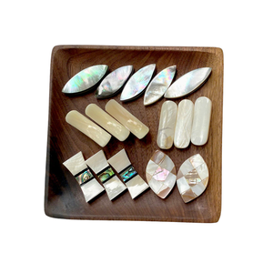 Support de repose-baguettes japonais style sushi, incroyable incrustation de perles, support de baguettes en forme de poisson et de fleur, forme ronde - Product Image 3