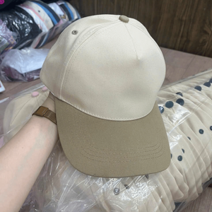 Custom Men's Baseball Cap 5 Panel <b>Blank</b> Woven Label Baseball Hats Curved Brim Unstructure Cotton Fabric Hats Caps For Men Women - Product Image 4