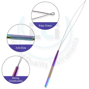 Chuyên nghiệp tóc mở rộng Vòng Kim kéo móc và ren dây hạt thiết bị công cụ vi liên kết tóc <span class=keywords><strong>Kit</strong></span> bởi chăm sóc cuộc sống Inst. - Product Image 3