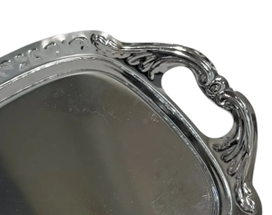 Plateau de service multifonctionnel élégant et moderne en argent, vente chaude, directement de l'usine indienne, pour la maison, les hôtels, la cuisine, les mariages - Product Image 5