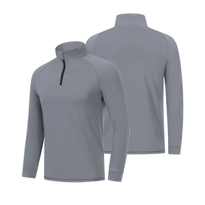 Conjunto Deportivo para Hombre de Color Sólido con Cierre de Media Cremallera, Sudadera de Manga Larga con Bolsillos Laterales, Transpirable, de Secado Rápido, Estilo Deportivo Informal - Product Image 4