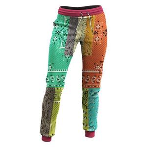 Men's Color Blocked Sublimation Sweatpants Elastic Waist Drawstring Casual <b>Joggers</b> Breathable <b>Polyester</b> Fleece Pants Autumn - Product Image 6