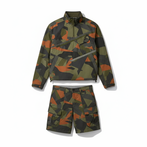 Conjunto de Chaqueta Cortavientos Ligera de Nailon Impermeable con Contraste de Color Personalizado, Conjunto de Dos Piezas de Alta Calidad en Venta - Product Image 1