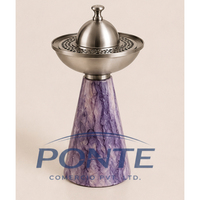 Quemador de Incienso de Mármol de Lujo, Decoración para el Hogar, Elegante Quemador de Incienso Árabe Oud Hecho a Mano, Aromático para Otoño, Primavera y Verano