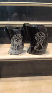 Artisanat naturel fait à la main-Tasse à corne à boire polie de style animal pour les fêtes à la maison et les hôtels - Product Image 4