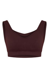 Sujetador deportivo transpirable de malla con espalda cruzada para mujer, soporte medio, para yoga, jogging y fitness, venta al por mayor - Product Image 5