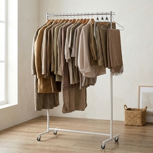 Estante de ropa portátil moderno OEM para el hogar al por mayor, doble nivel del fabricante de almacenamiento doméstico de Taiwán para uso en guardarropa - Product Image 2