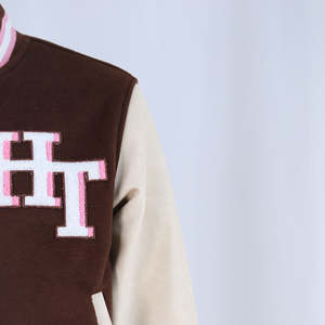 Chaqueta Varsity de Invierno para Hombre, Estilo Urbano Deportivo, Bordado Chenille, Parches Modernos, Lana, Estilo Cool, Superventas - Product Image 4