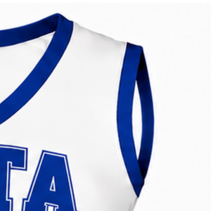 Haut d'uniforme de cheerleading bleu roi sans manches, col en V, pour entraînement de danse d'équipe, compétition, vêtements de sport athlétiques - Product Image 4
