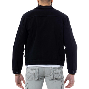 เสื้อแจ็คเก็ตยีนส์ทรงทรัคเกอร์สีพื้น ระบายอากาศได้ดี สวมใส่สบาย น้ำหนักเบา สำหรับผู้ชาย มีสไตล์ ทนทาน ทรงคลาสสิก เสื้อแจ็คเก็ตยีนส์ลำลองสำหรับผู้ชาย - Product Image 5