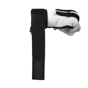Fitness Gloves Half <b>Finger</b> Mesh Breathable Black White Wrist Support <b>Straps</b> - Product Image 3