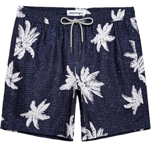 Shorts de bain pour hommes en polyester tissé avec bordure contrastante, imprimé AOP, élastique en nylon, séchage rapide, décontracté, fournisseur du Bangladesh - Product Image 6